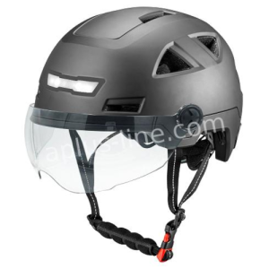 Vito E-light Helm Zwart Met Vizier