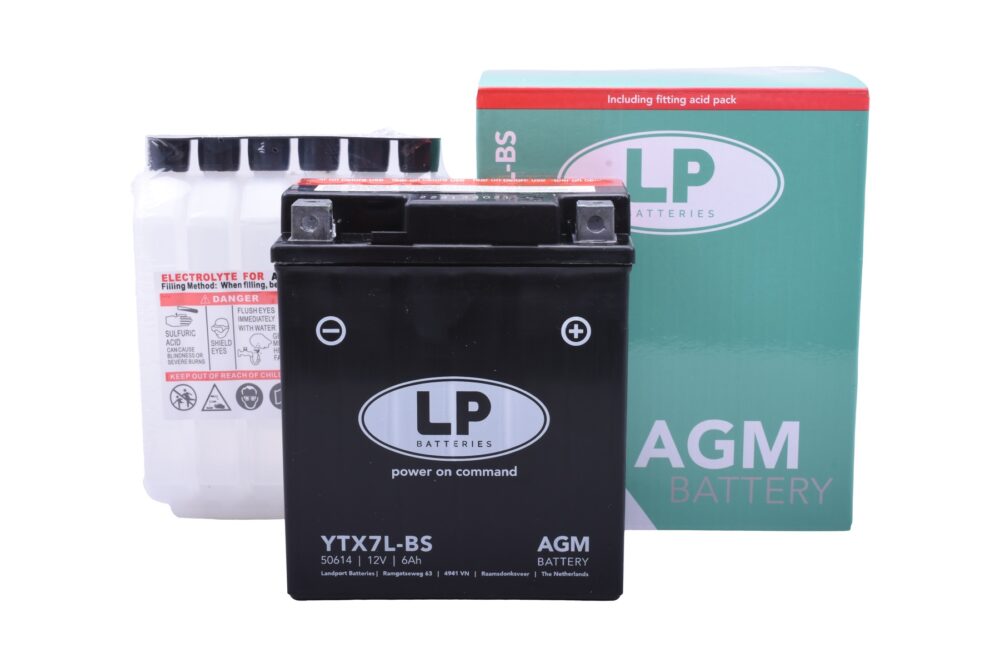 Accu Landport YTX7L-BS AGM (12V/6A)