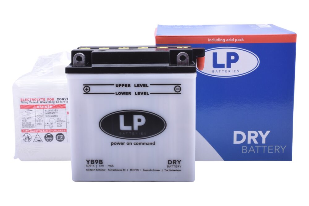 Accu Landport YB9B DRY (12V/9A)