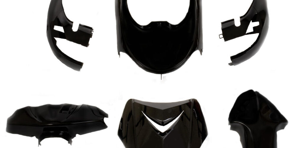 Kappenset Metallic Zwart | Peugeot Vivacity (-'08)